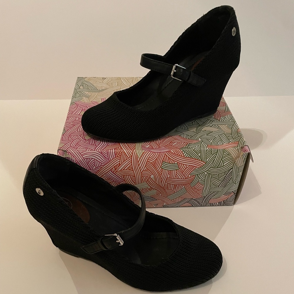 The Sak wedge Mary Jane pump.
